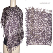 CHEETA PRINT ARAFAT SCARF