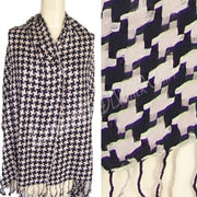 BIG HOUNDSTOOTH STOLE