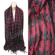 BIG HOUNDSTOOTH STOLE