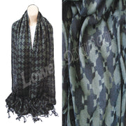 BIG HOUNDSTOOTH STOLE