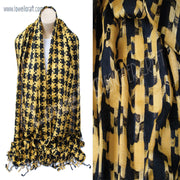 BIG HOUNDSTOOTH STOLE