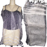 THIN STRIPE DESIGN SILK SCARF