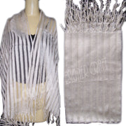 BROAD STRIPE DESIGN SILK SCARF