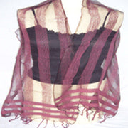 SILK SCARF WITH BORDER