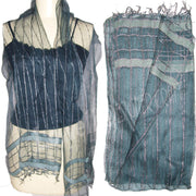 STRIPE DESIGN SILK SCARF