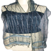 STRIPE DESIGN SILK SCARF