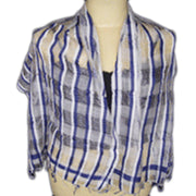 STRIPE DESIGN SILK SCARF