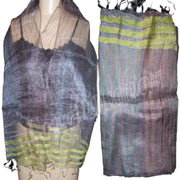 STRIPE DESIGN SILK SCARF