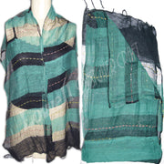 STRIPE DESIGN SILK SCARF