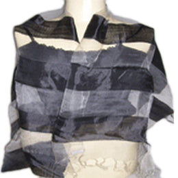 STRIPE DESIGN SILK SCARF