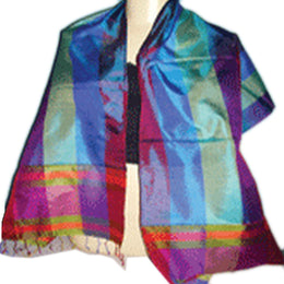 RAINBOW SILK SCARF