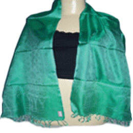 SELF DESIGN SILK SCARF