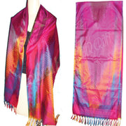 RAINBOW POLY SATIN SCARF
