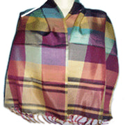 CHECK DESIGN POLYESTER SCARF