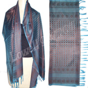 POLYESTER SCARF WITH SELF DESIGN