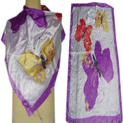 BUTTERFLY DESIGN SATIN SCARF