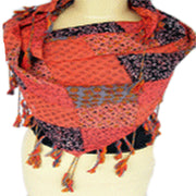 MULTI PRINT FRINGES SCARF