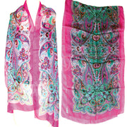 PAISLY PRINT SILK SCARF