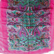 PAISLY PRINT SILK SCARF