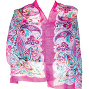 PAISLY PRINT SILK SCARF