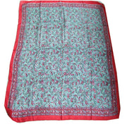 BORDER PRINT SILK SCARF