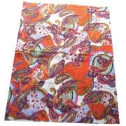 PAISLEY PATTERN PRINTED SILK SCARF