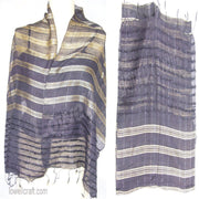 STRIPE DESIGN SILK SCARF