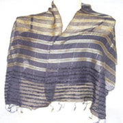 STRIPE DESIGN SILK SCARF