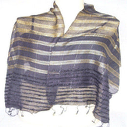 STRIPE DESIGN SILK SCARF