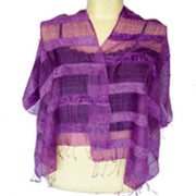 STRIPE DESIGN SILK SCARF