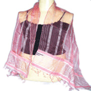 STRIPE DESIGN SILK SCARF