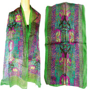 STRIPE DESIGN SILK SCARF