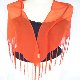 TRIANGLE FRINGES SCARF