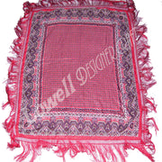 POLY SATIN SCARF WITH FRINGES