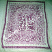 PRINTED COTTON  VIOLE SCARF
