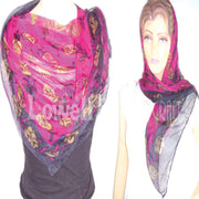 NYLON CHIFFON PRINTED SCARF