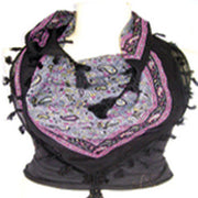 PRINTED COTTON VIOL SCARF