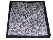 FLOWER PRINT SILK SCARF