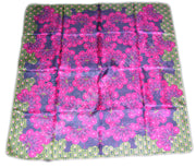 FLOWER PRINT SILK SCARF