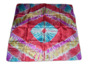 TIE DYE PRINT SILK SCARF