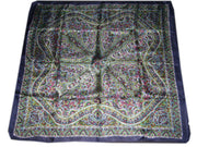 PAISLEY BORDER DESIGN SILK SCARF