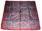 PAISLEY BORDER DESIGN SILK SCARF