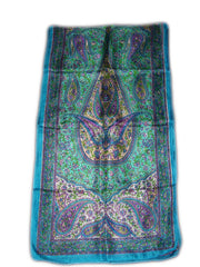 PAISLEY BORDER DESIGN SILK LONG SCARF