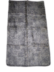 FLOWER DESIGN SILK LONG SCARF
