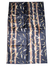 FLOWER DESIGN SILK LONG SCARF