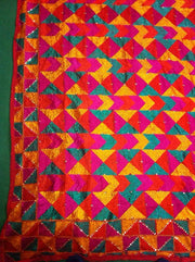 PHULKARI EMBROIDERY ETHNIC JUTIES