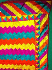 PHULKARI EMBROIDERY ETHNIC JUTIES