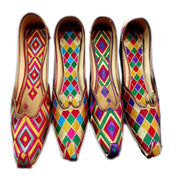 PHULKARI EMBROIDERY ETHNIC JUTIES