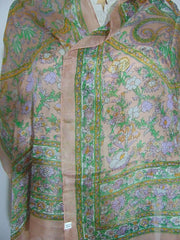 Flower print Silk Scarf Wholesaler