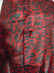 Animal Print Silk Scarf